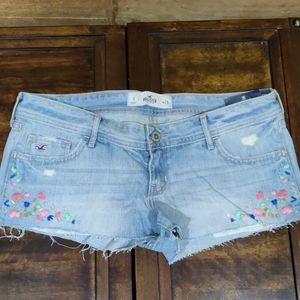 Hollister Light Blue Jean Shorts